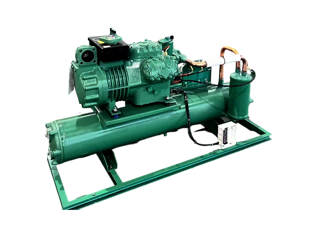 Piston semi-hermetica aqua refrigeratio unitatis